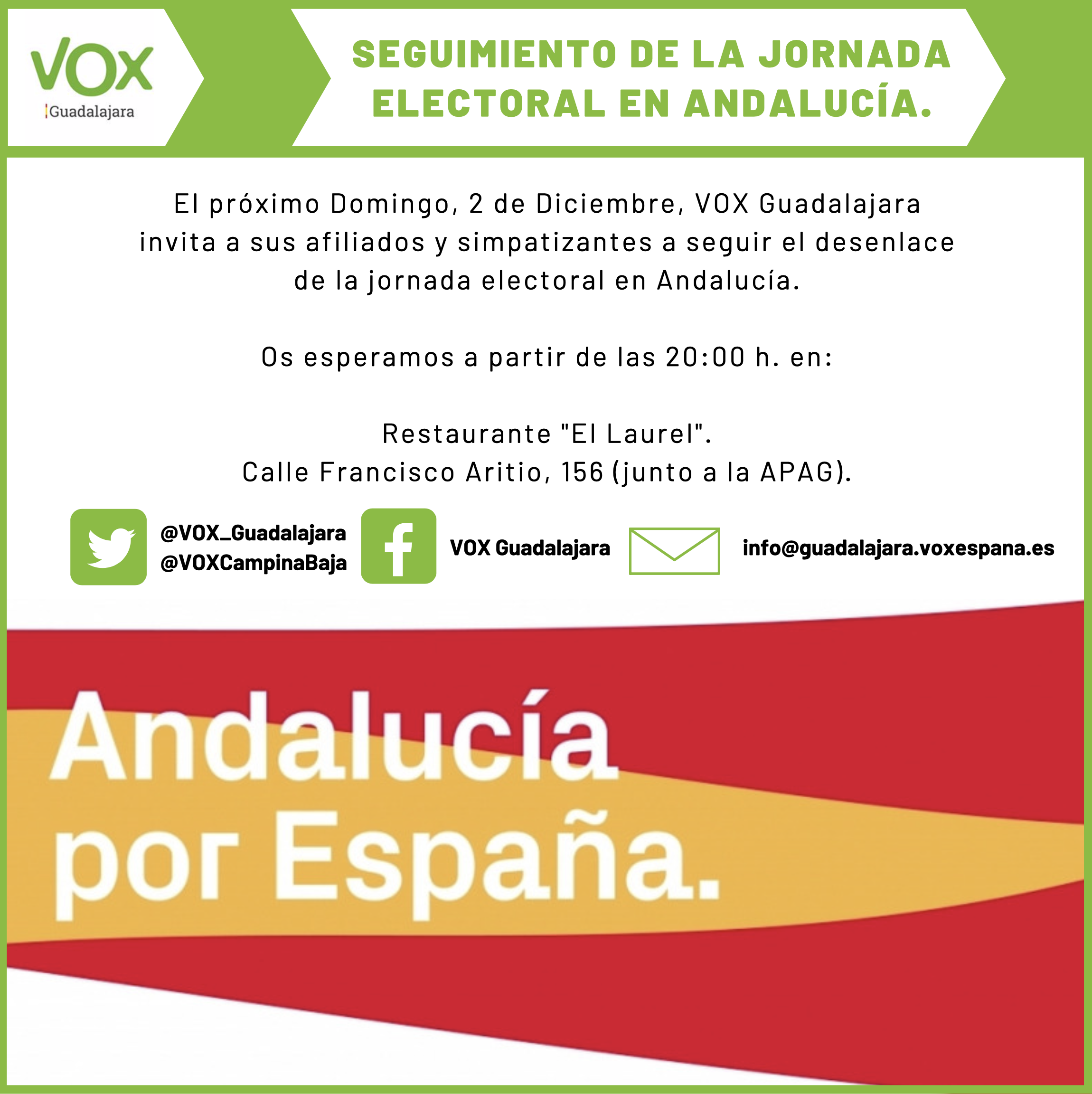 seguimiento VOX Andalucía