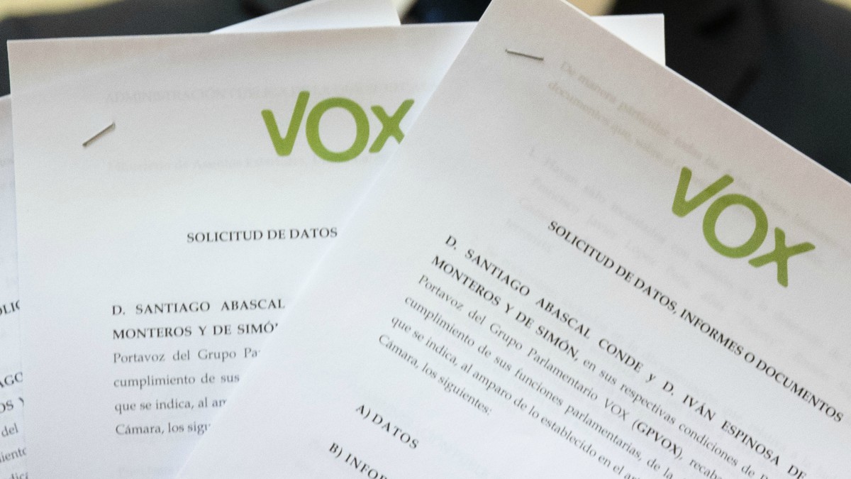 La Mesa del Congreso admite a trámite las peticiones de información de VOX sobre las actas de ETA y la equiparación salarial