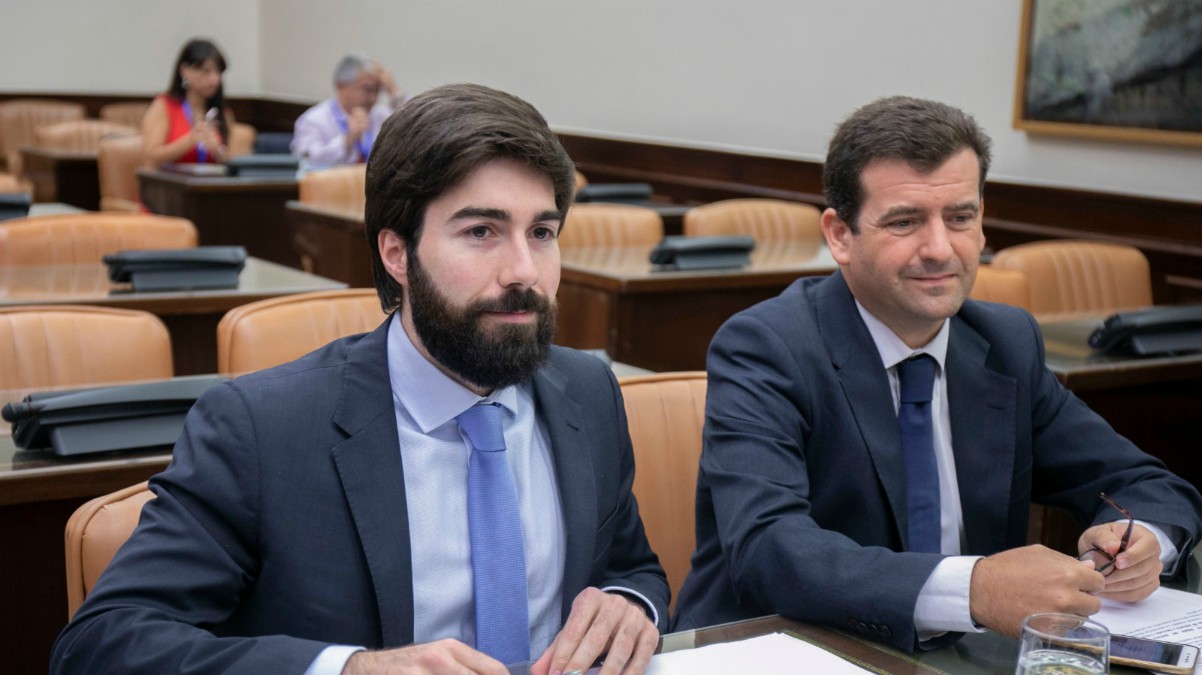 Manuel Mariscal y Ricardo Chamorro en la comisión de Agricultura