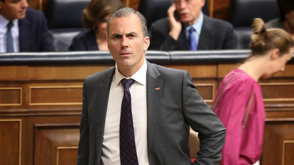 Javier Ortega Smith, en el Congreso de los Diputados