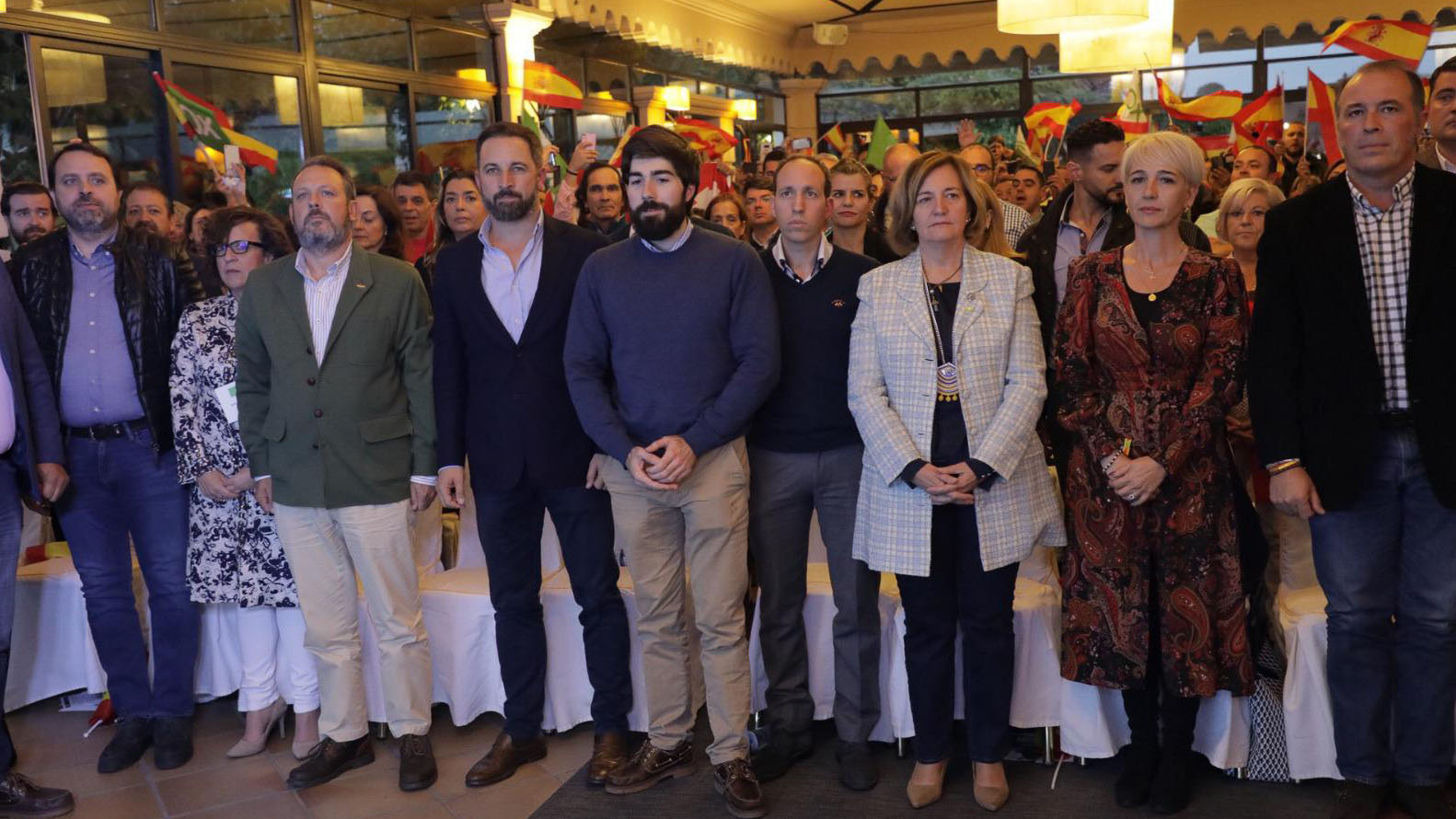 Santiago Abascal, en la imagen, en Ilescas, Toledo.