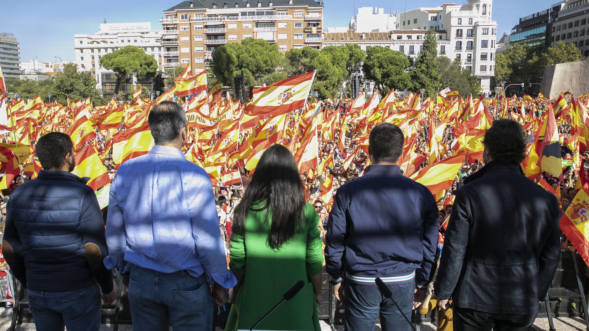 Los dirigentes de VOX ante la España Viva