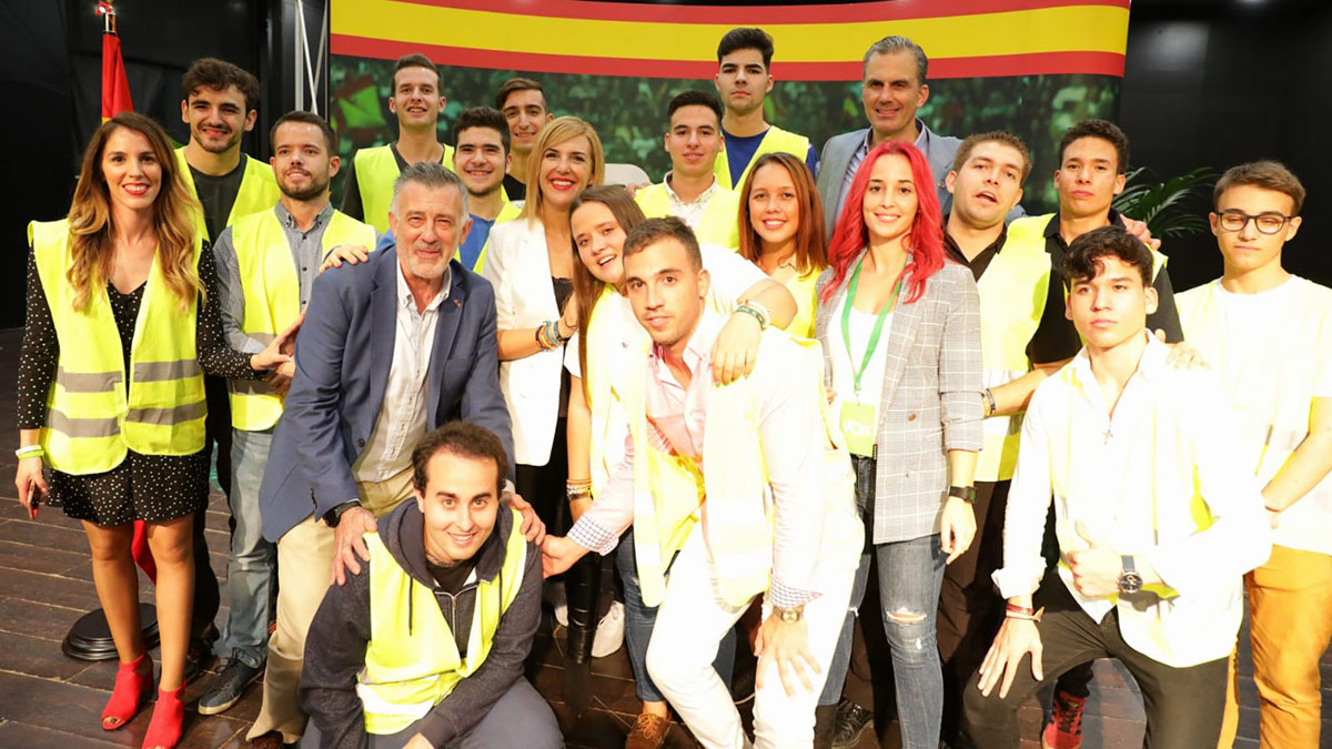 Ortega y Rueda, con los voluntarios