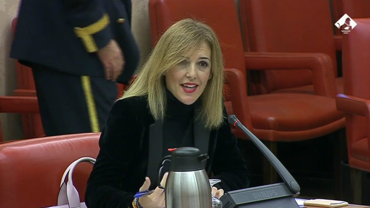 Patricia Rueda durante su intervención en la Diputación Permanente