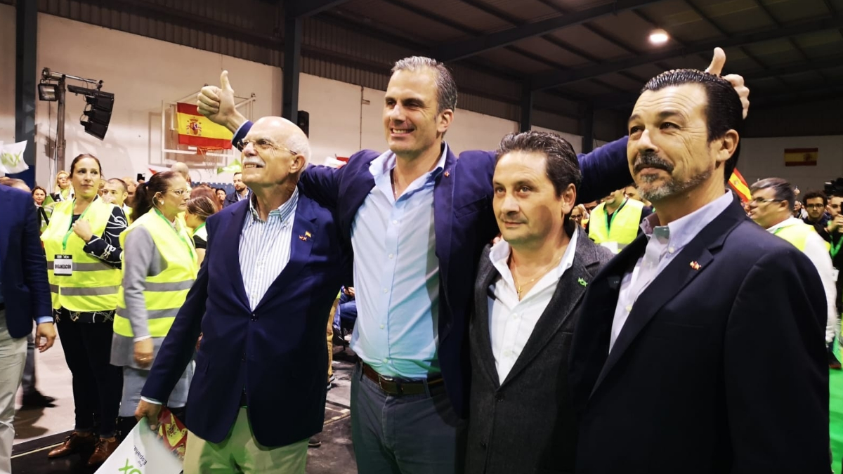 Javier Ortega ofrece un mitin en Algeciras