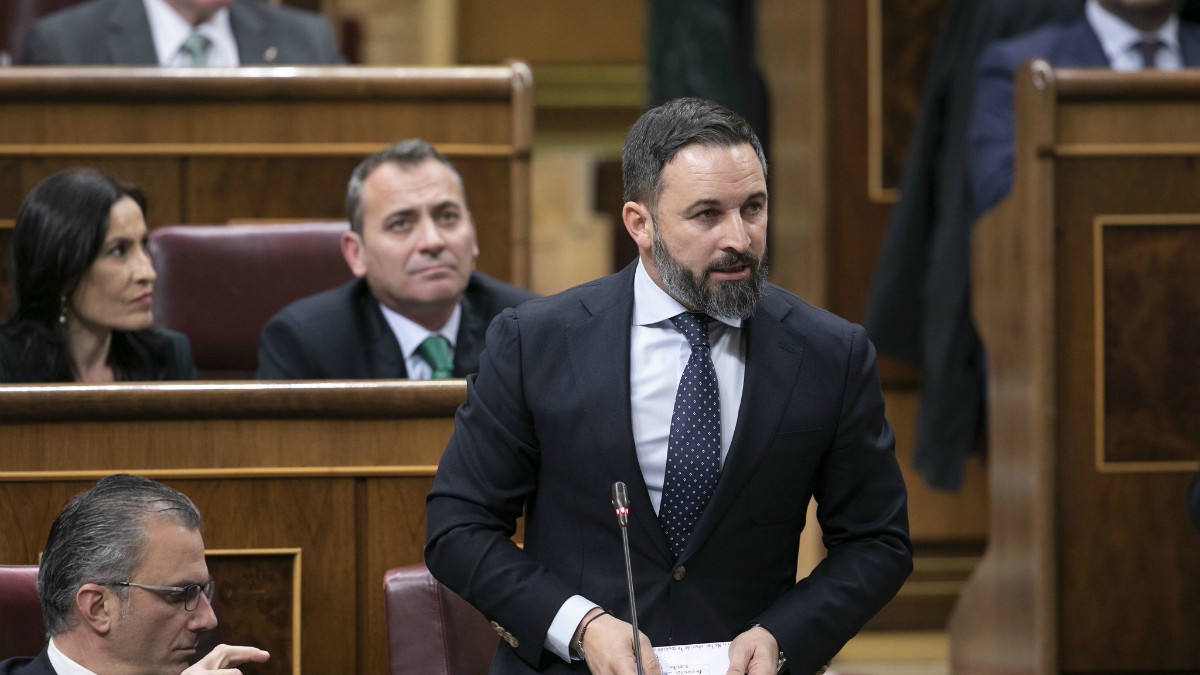 El presidente del GPVOX, Santiago Abascal