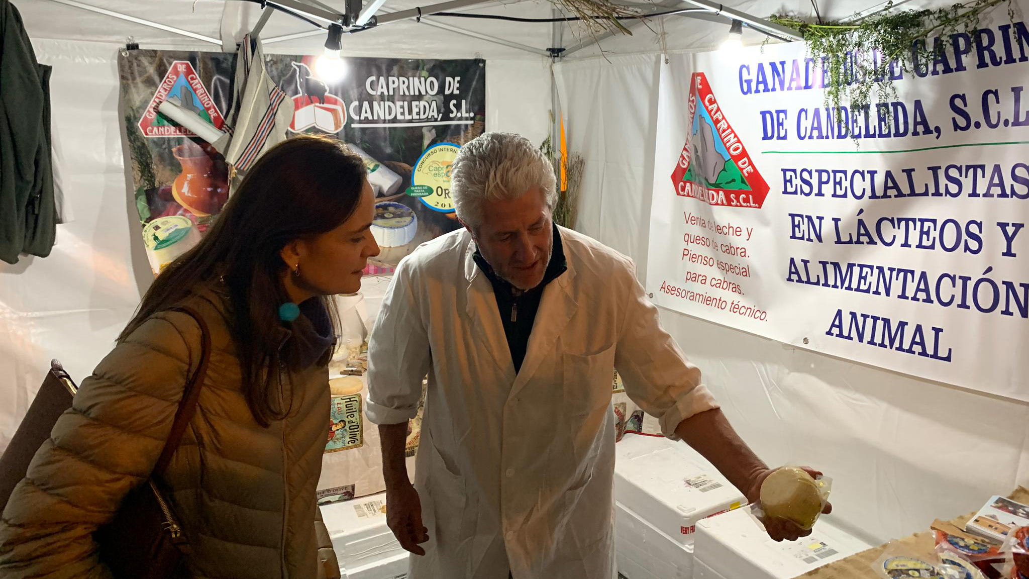 La diputada de VOX por Ávila, durante una Feria en la provincia