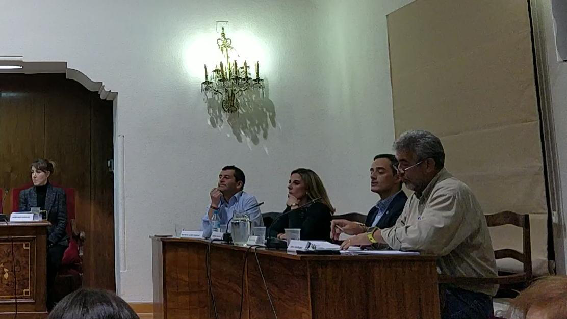 Los concejales de VOX durante el Pleno de la pasada semana