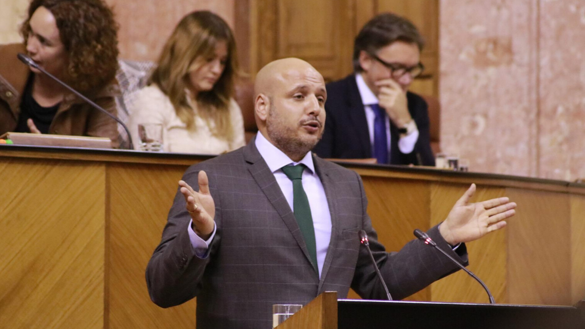 Rodrigo Alonso en el parlamento andaluz.