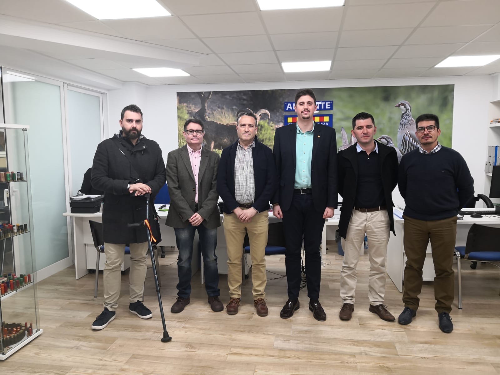 De izda. a dcha. Andrés Iñigo, Eduardo Ruiz, Raúl Esteban, José Muñoz, Oscar Castillo y Oscar Corbí