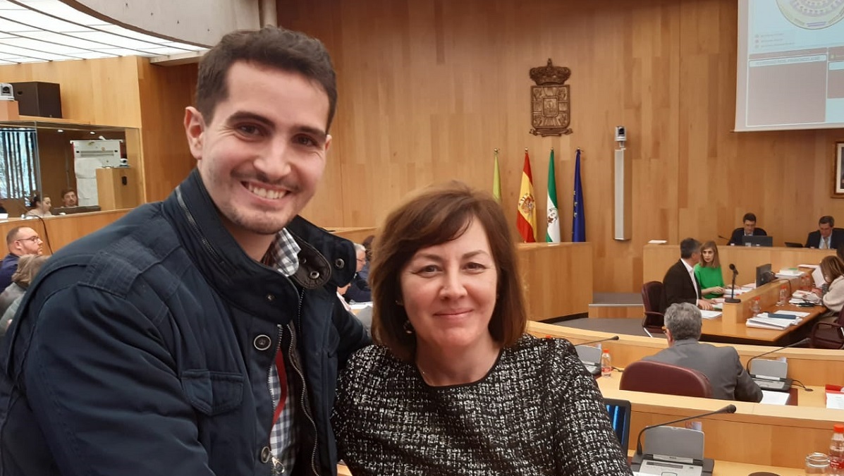 Cristina Jiménez, diputada provincial de VOX Granada, y el concejal de VOX en Armilla, Jesús Martín Rodríguez - copia