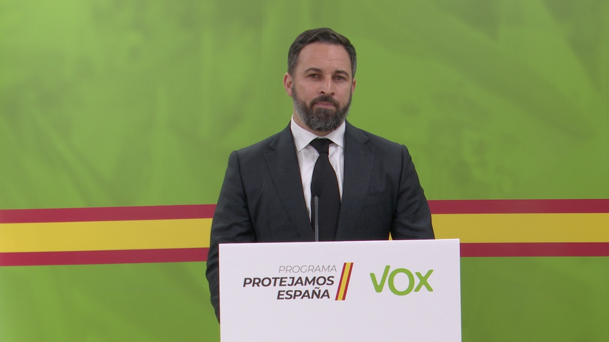 El presidente de VOX, Santiago Abascal