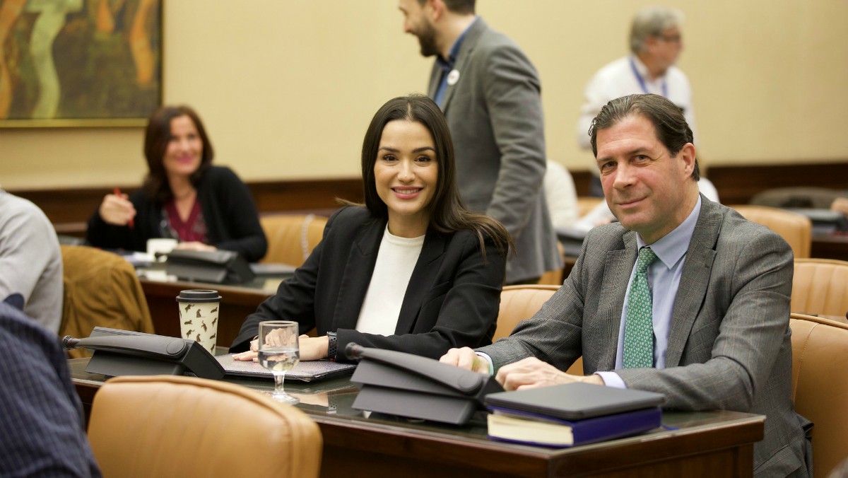 La diputada del GP VOX por Madrid, Mireia Borras