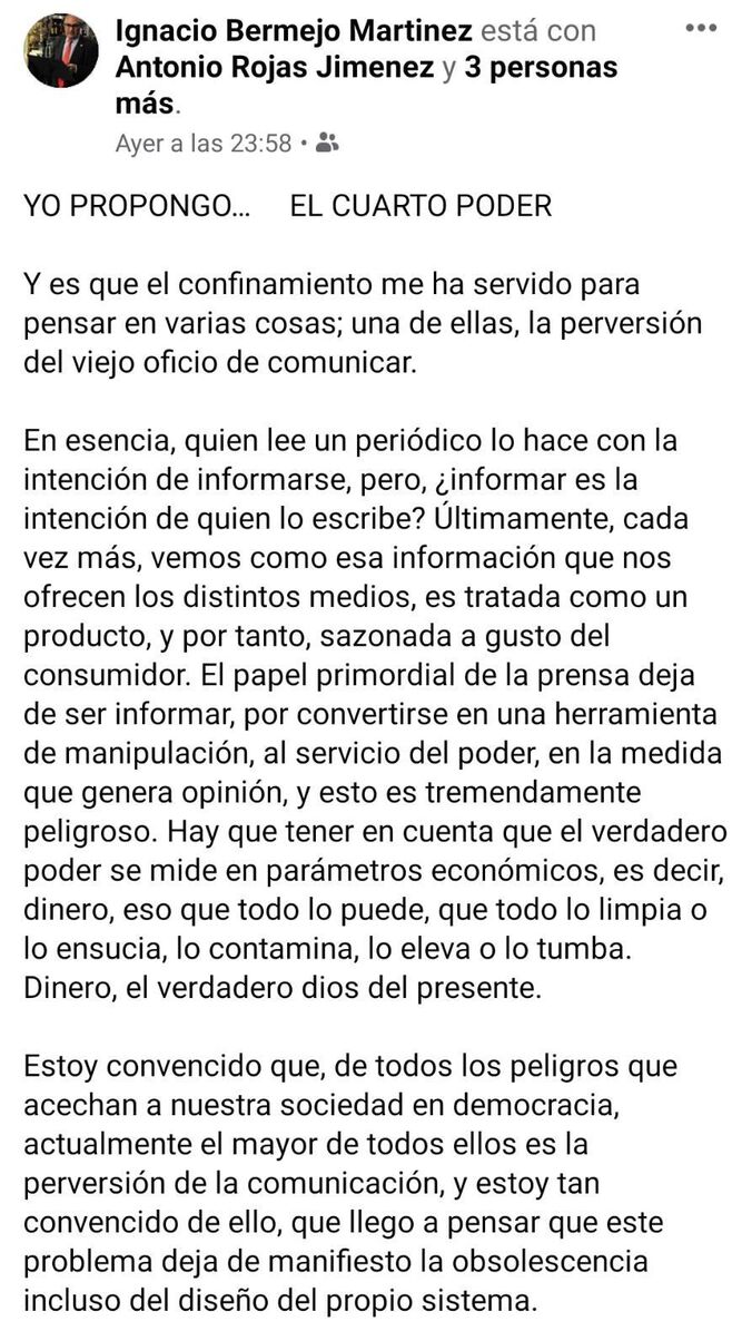 ignacio bermejo quiere controlar a los medios 