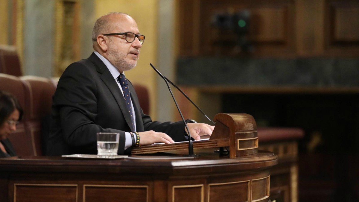 Francisco José Alcaraz, en la tribuna del Congreso