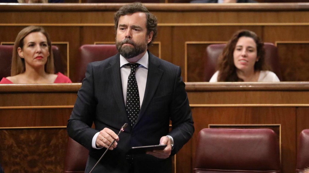 Iván Espinosa de los Monteros, durante la sesión de control al Gobierno.