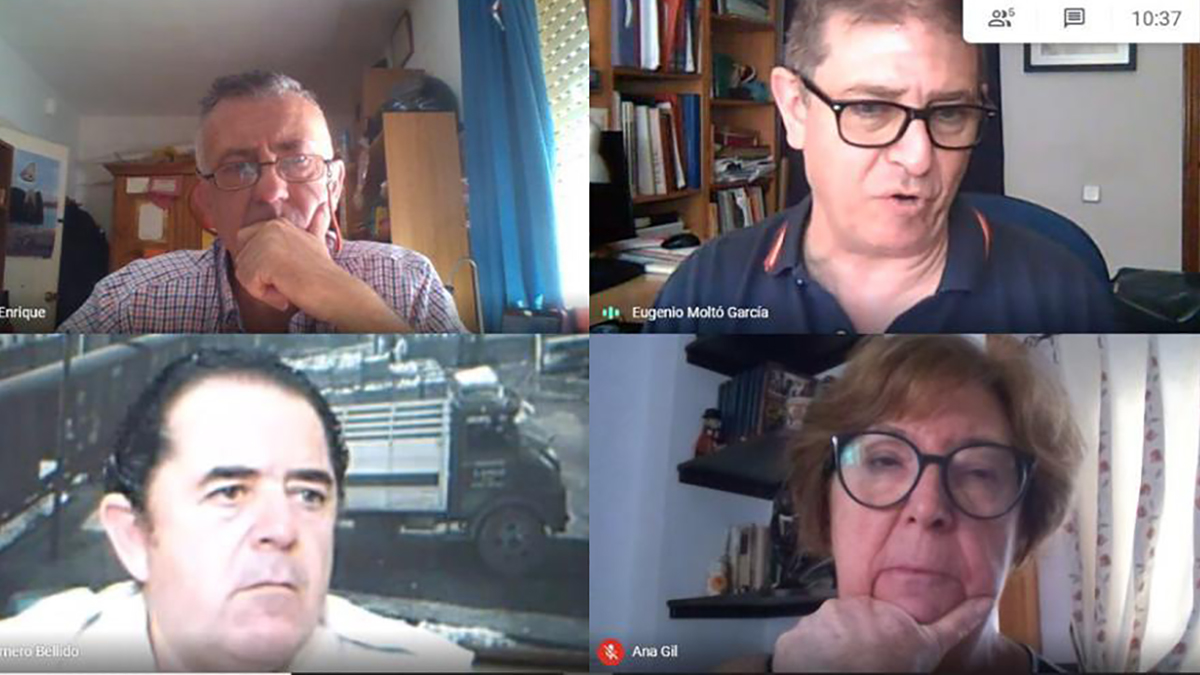 Imágenes de la reunión con Asaja