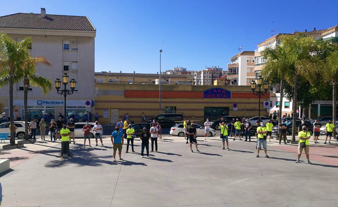 Concentración trabajadores del Ayuntamiento de Torremolinos