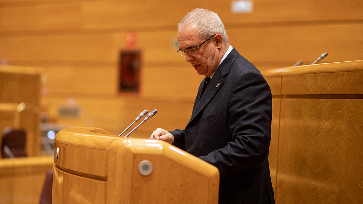 José Manuel Marín, en el Senado