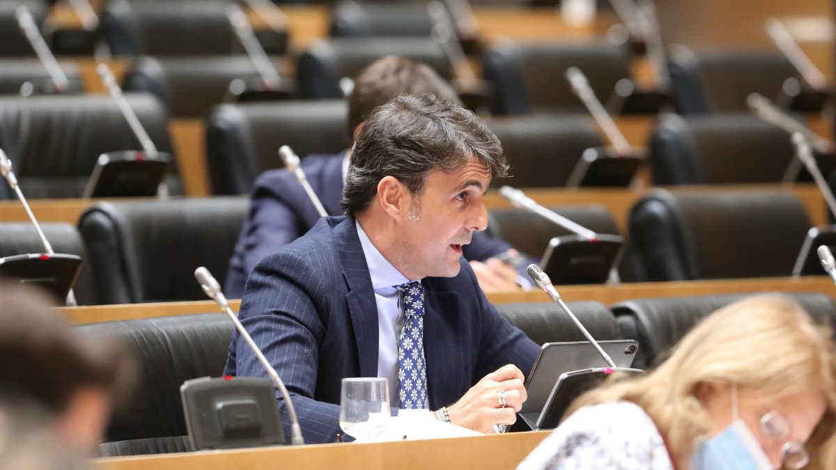 Rodrigo Jiménez en la comisión de Asuntos Económicos.