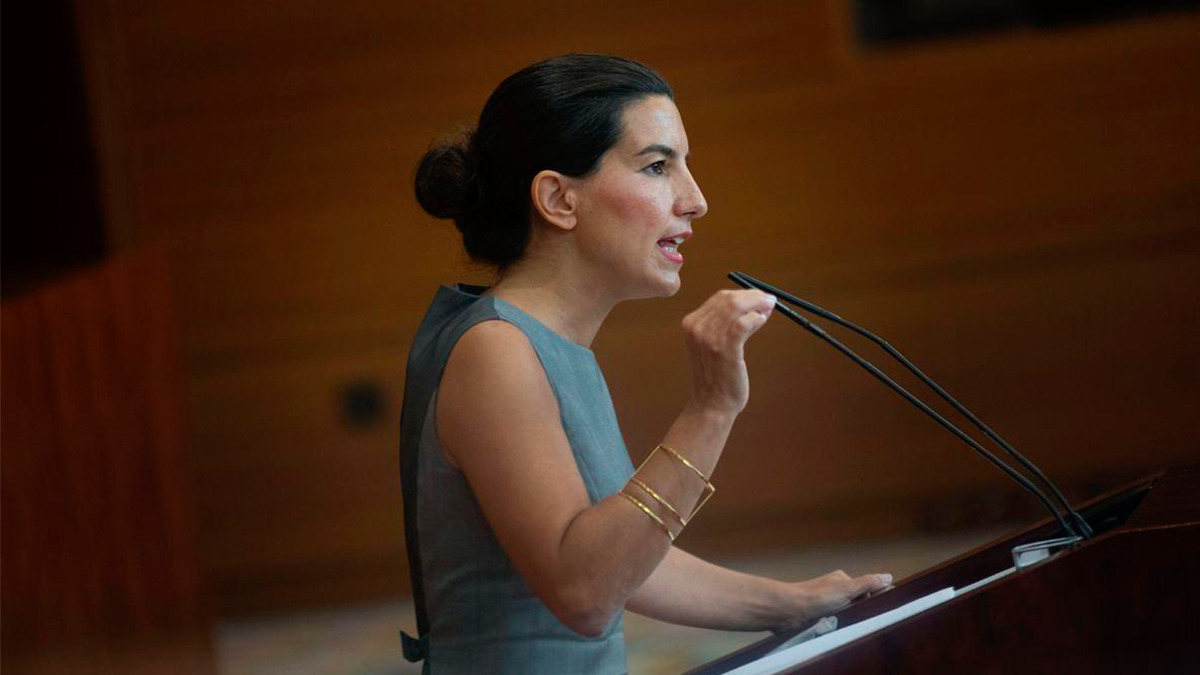 Rocío Monasterio, en la Asamblea de Madrid