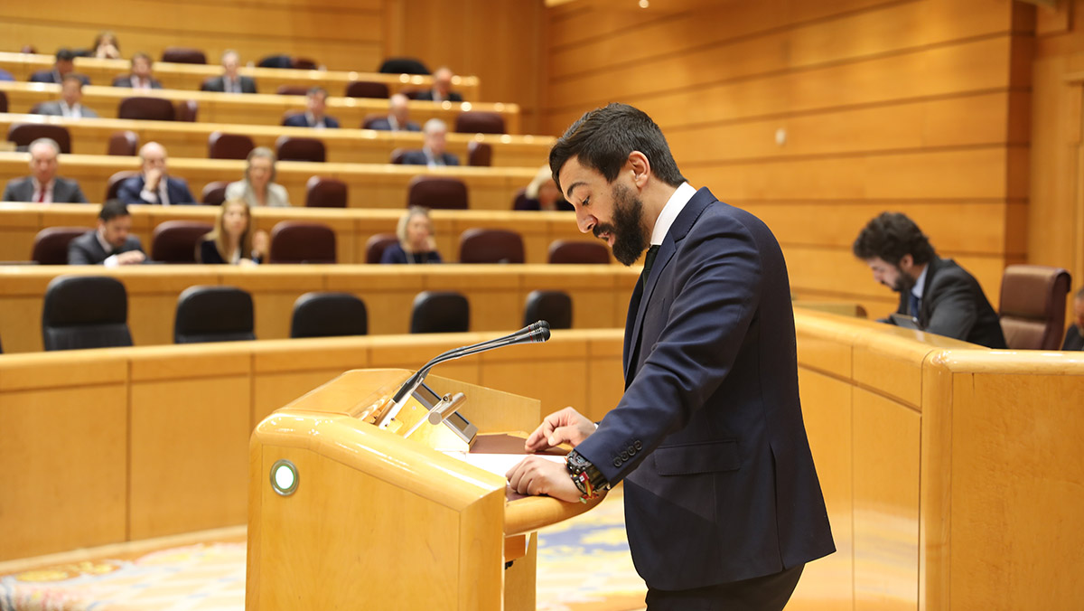 González-Robatto, en la tribuna del Senado