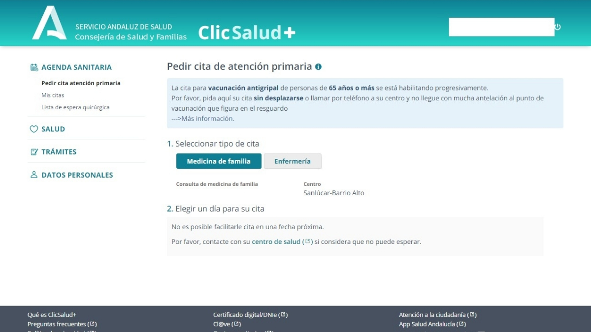 VOX Sanlúcar centros de salud