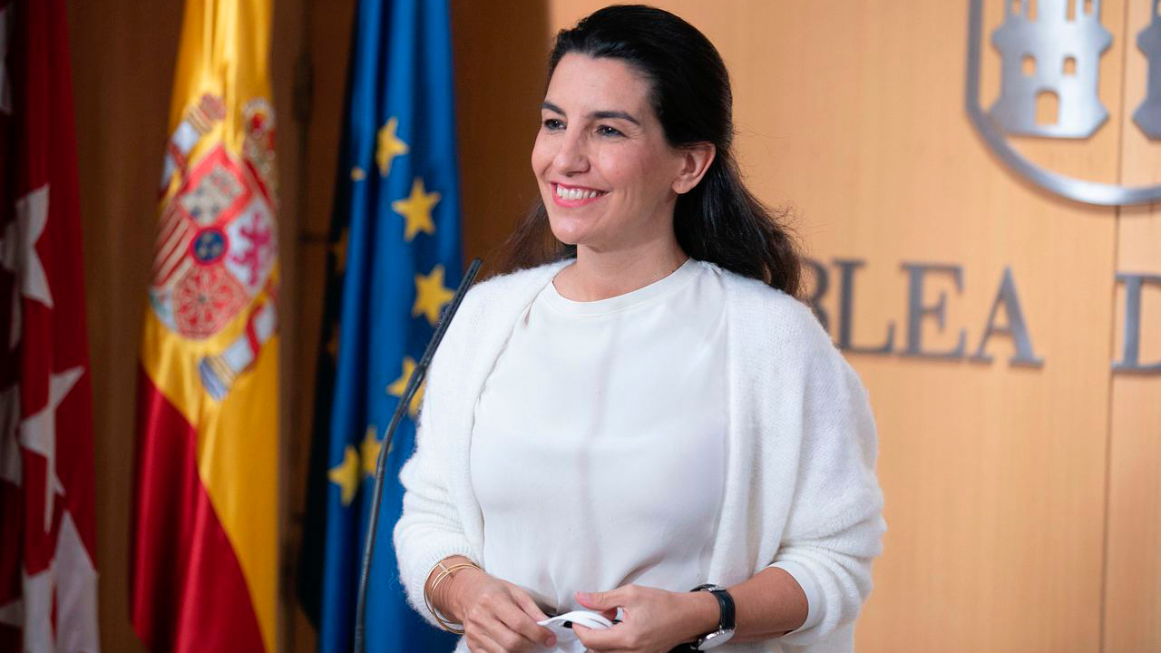 Imagen de Rocío Monasterio en la Asamblea de Madrid.