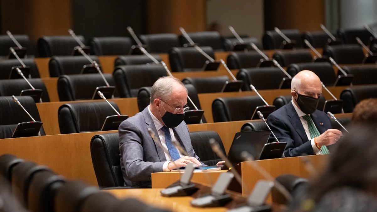 Alberto Asarta y Agustín Rosety en la comisión de Exteriores