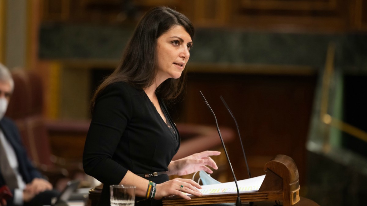 Macarena Olona en el pleno del Congreso