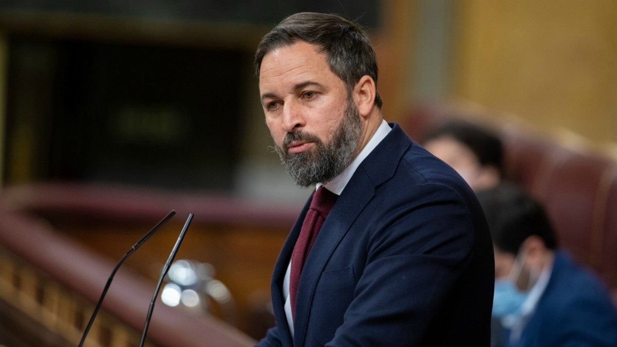 Santiago Abascal contesta a Sánchez desde la tribuna del Congreso