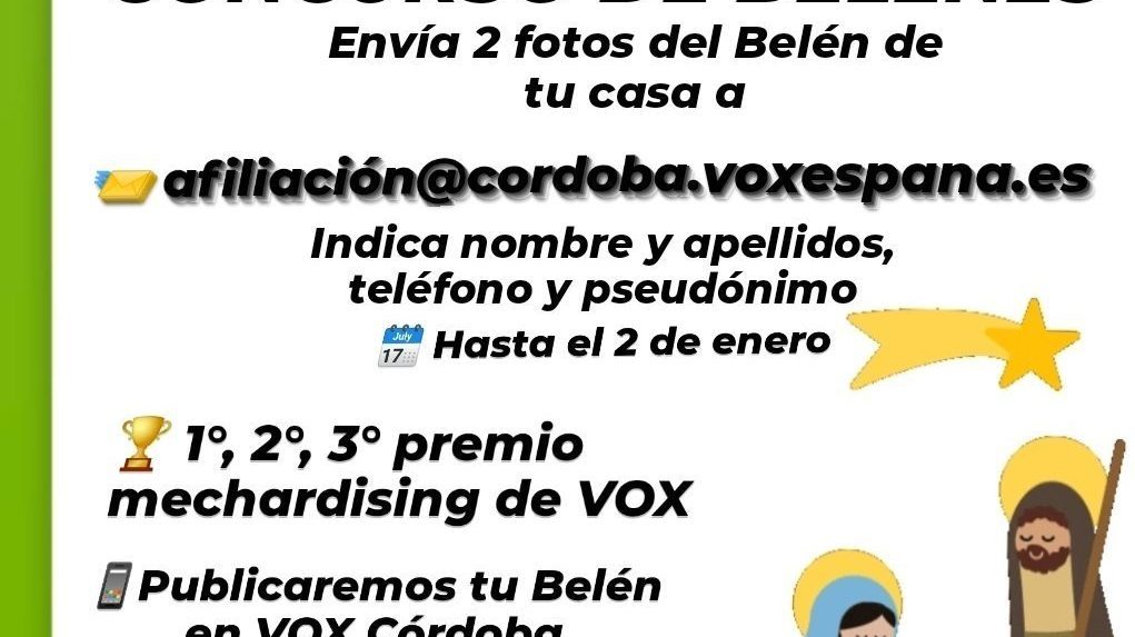 I Concurso de Belenes Vox Córdoba
