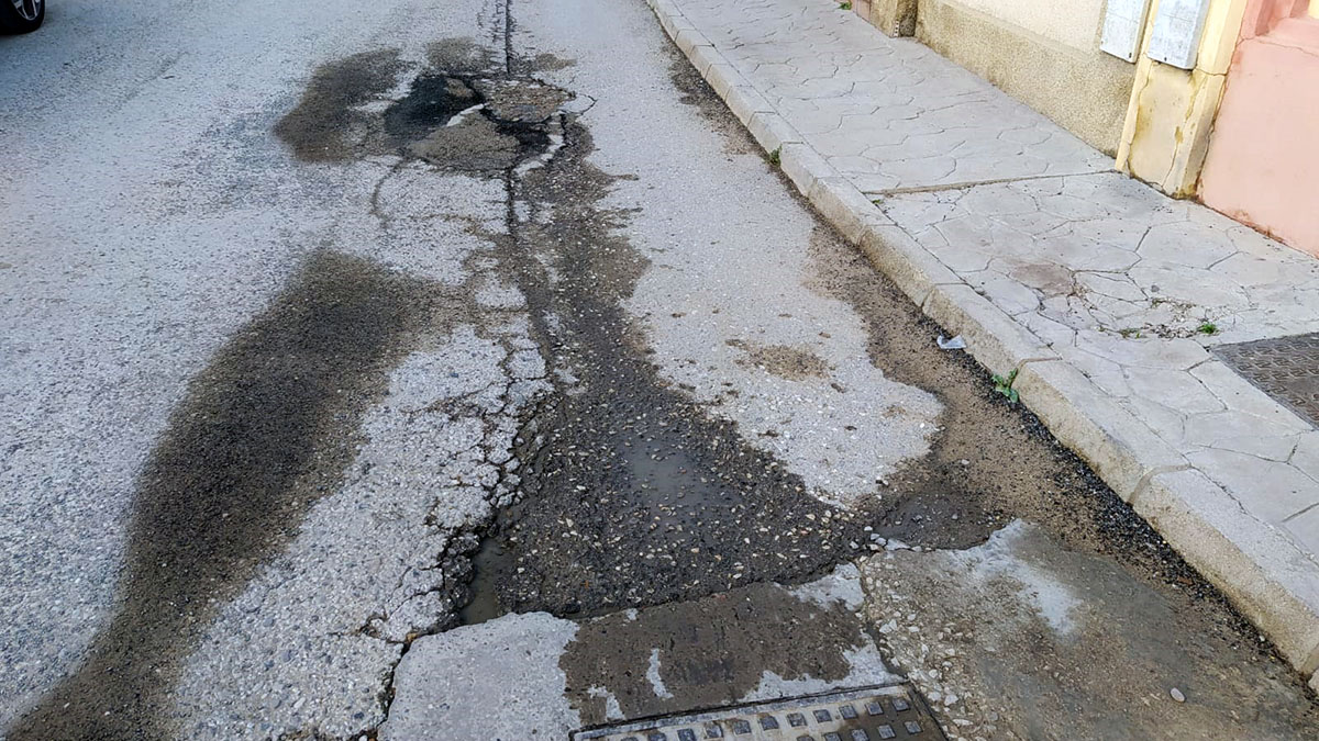 mal estado calle Sanlúcar