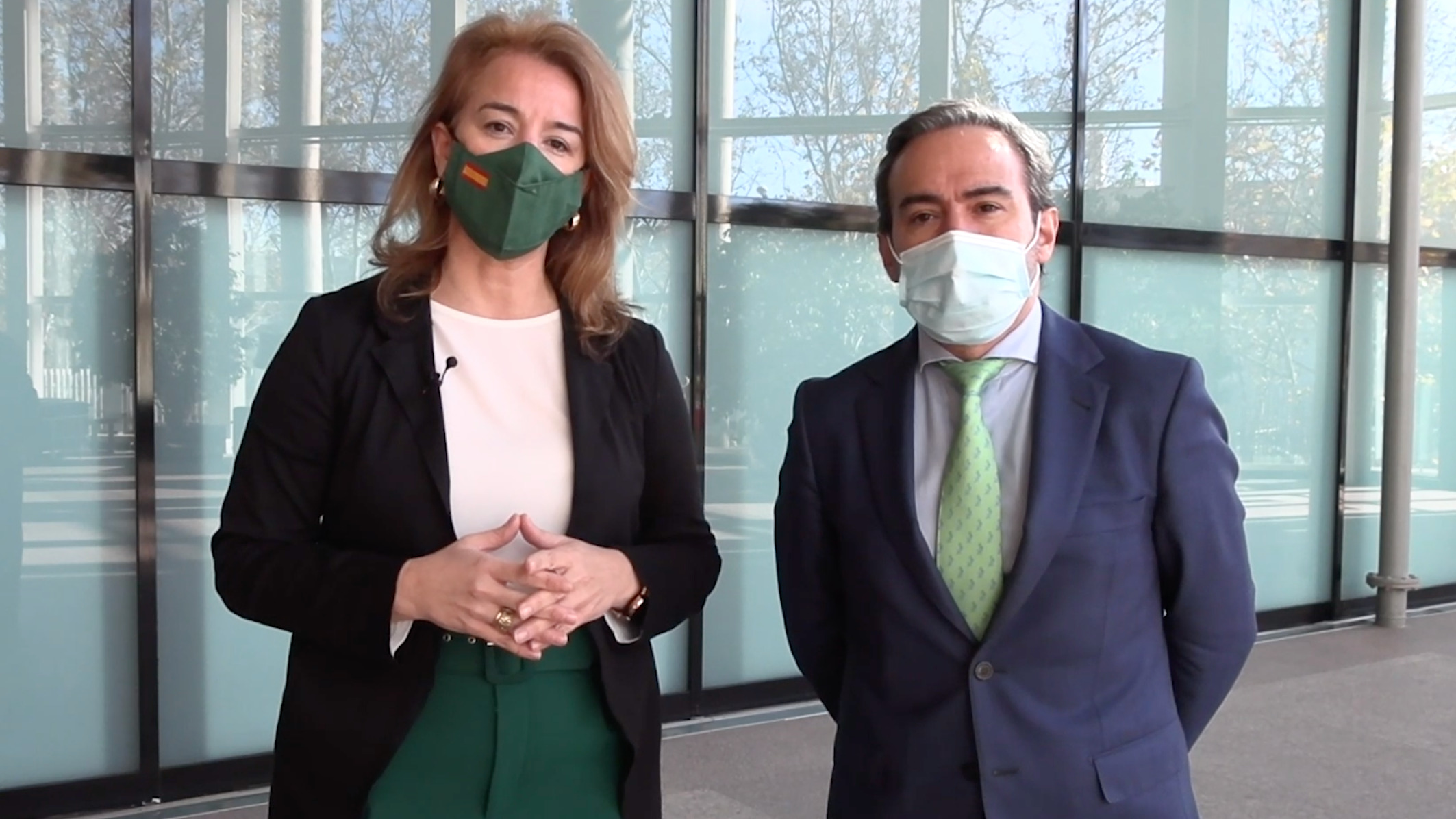 Imagen de Ana Cuartero junto a Pablo Gutiérrez de Cabiedes.