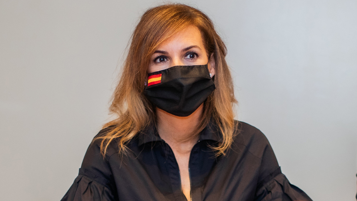 Patricia Rueda, en una reunión en el Congreso