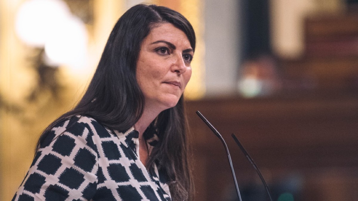 Macarena Olona en la tribuna del Congreso