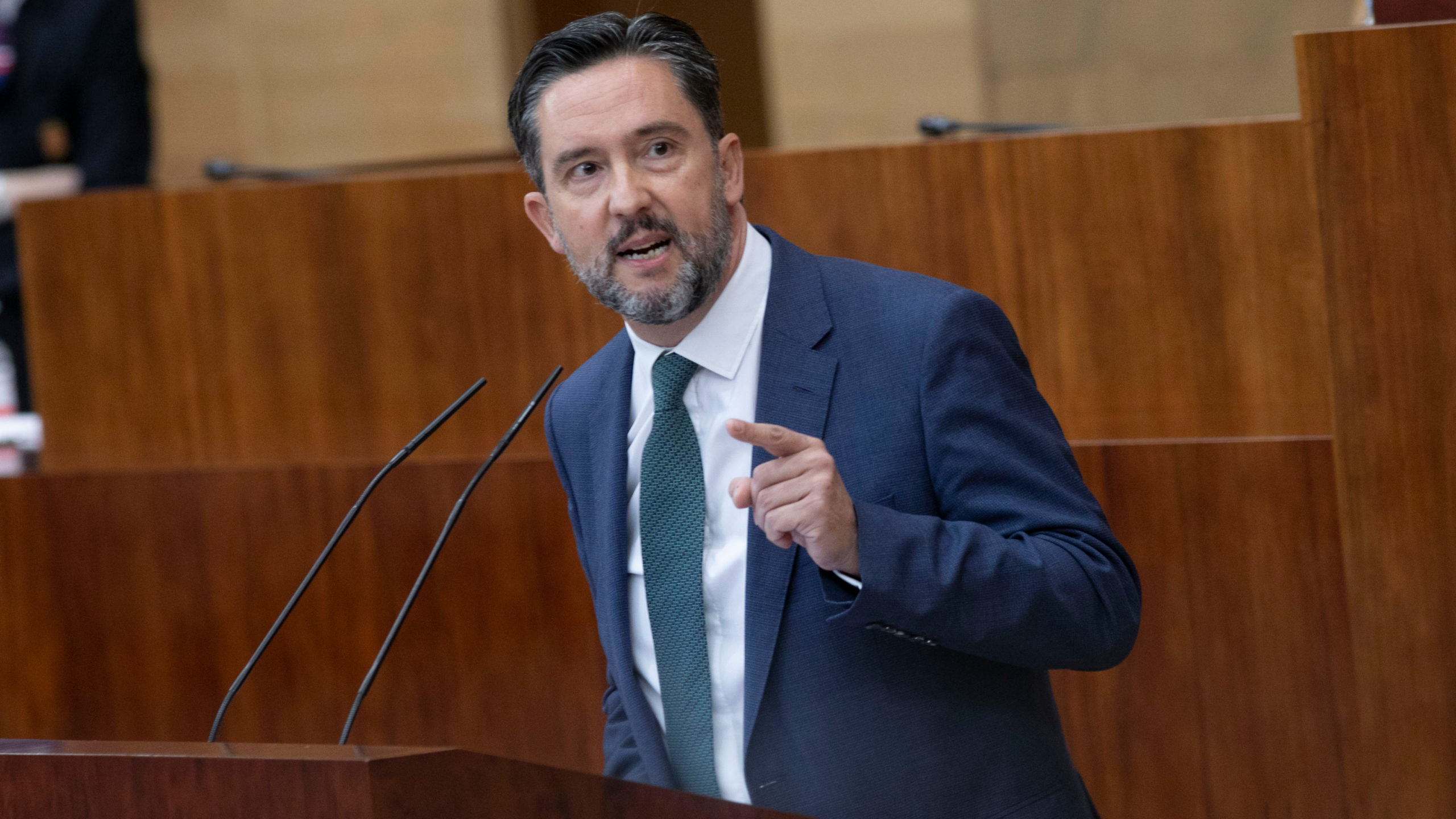 Imagen de José Luis Ruiz en la Asamblea de Madrid.