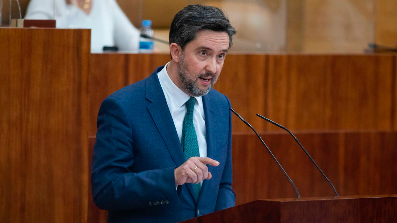 Imagen de José Luis Ruiz Bartolomé en la Asamblea de Madrid.