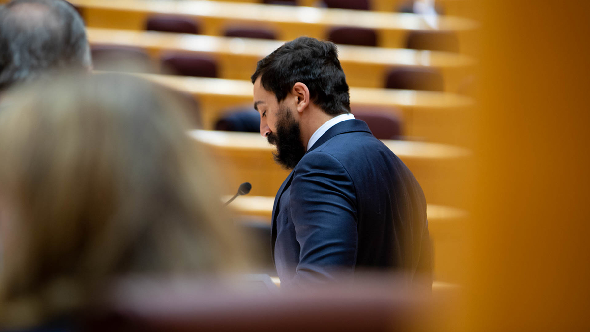 González-Robatto, durante una intervención en el Senado