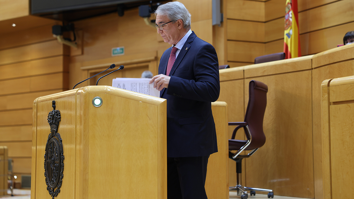 José Manuel Marín, en el Senado