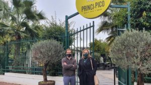 Javier Cortés y Cristina Peláez en el 'Princi.Pico'.
