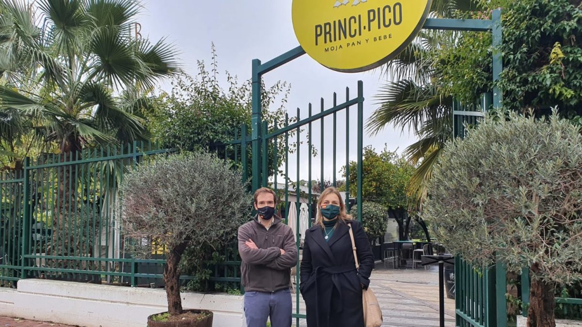 Javier Cortés y Cristina Peláez en el 'Princi.Pico'.