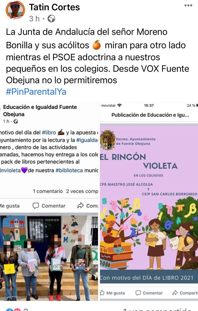 Vox denuncia adoctrinamiento