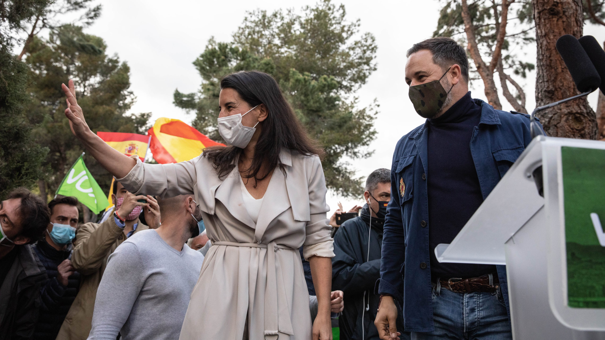 Rocío Monasterio y Santiago Abascal