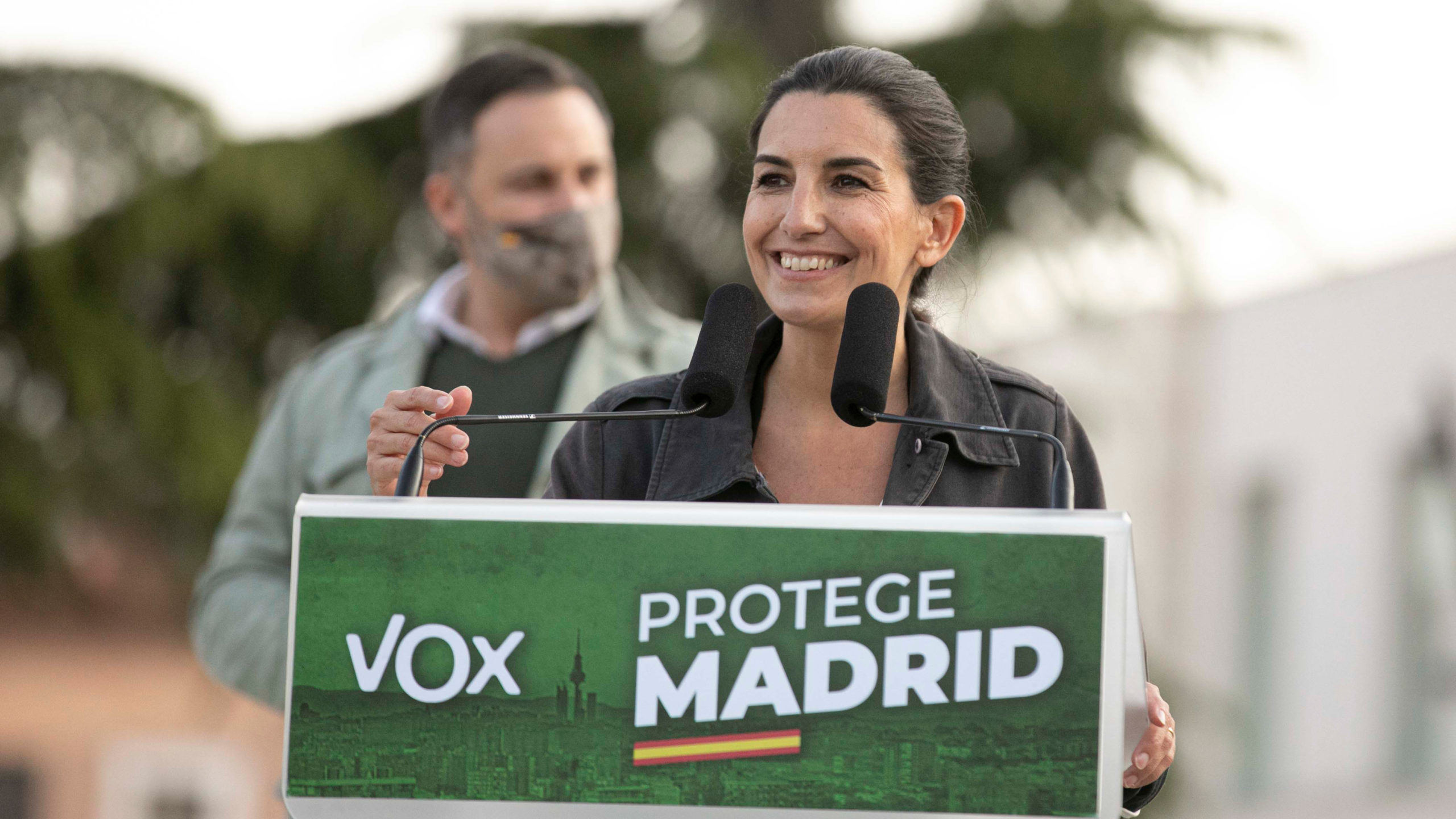 Rocío Monasterio y Santiago Abascal en San Fernando de Henares