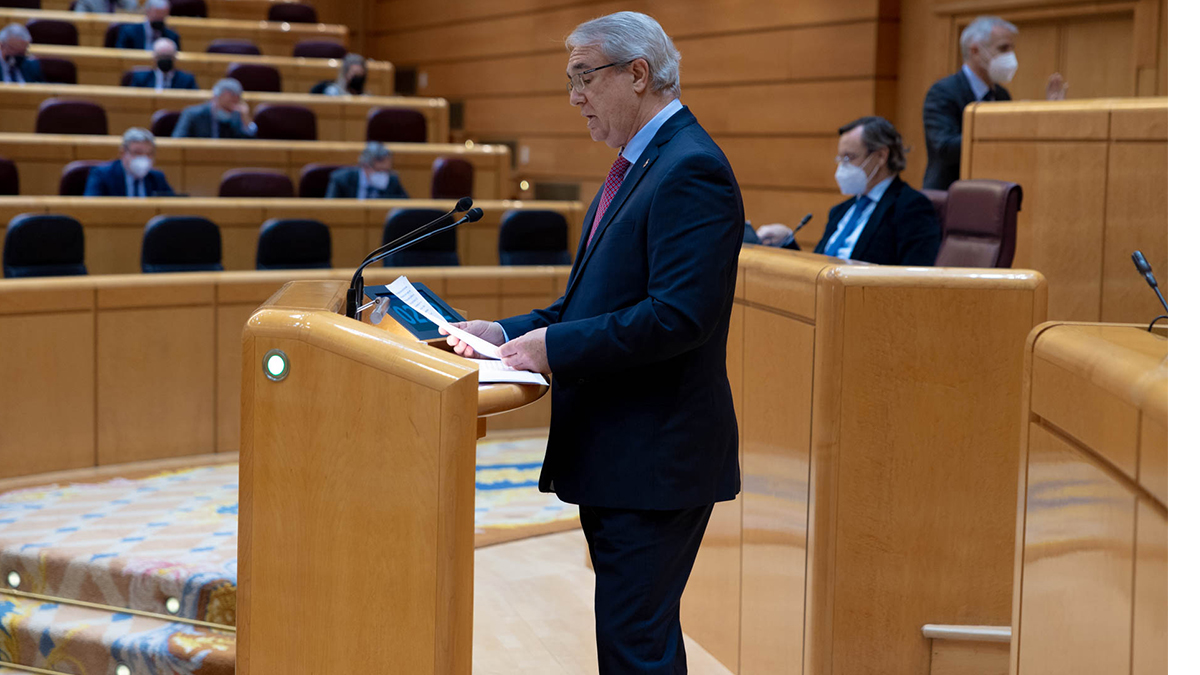 José Manuel Marín, en el Senado