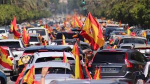 Una imagen de la caravana por la libertad de mayo de 2020.