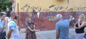 Cristina Peláez en el Polígono Norte.