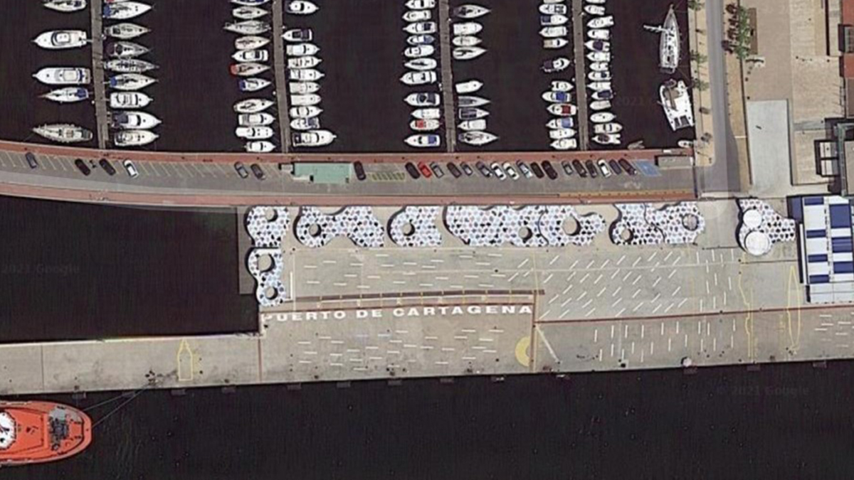 Muelle de cruceros en Cartagena