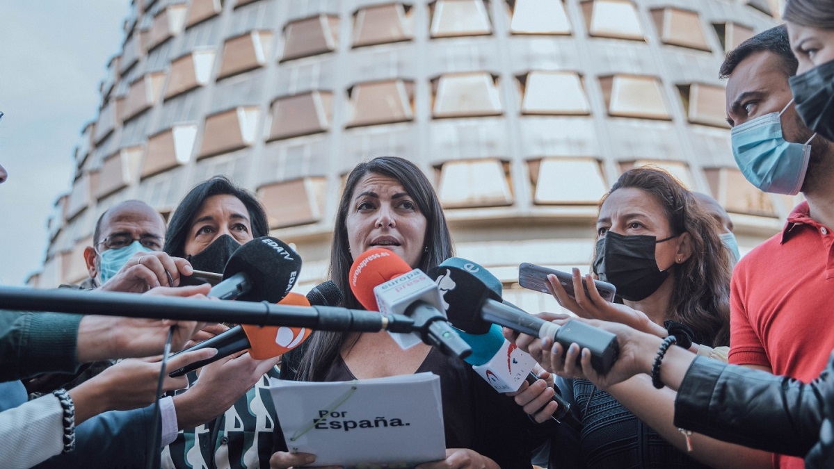 Macarena Olona en el Tribunal Constitucional